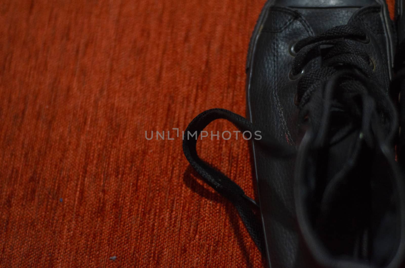 Old Black Leather Stylish Shoes, Vintage, Fashion by Hasilyus