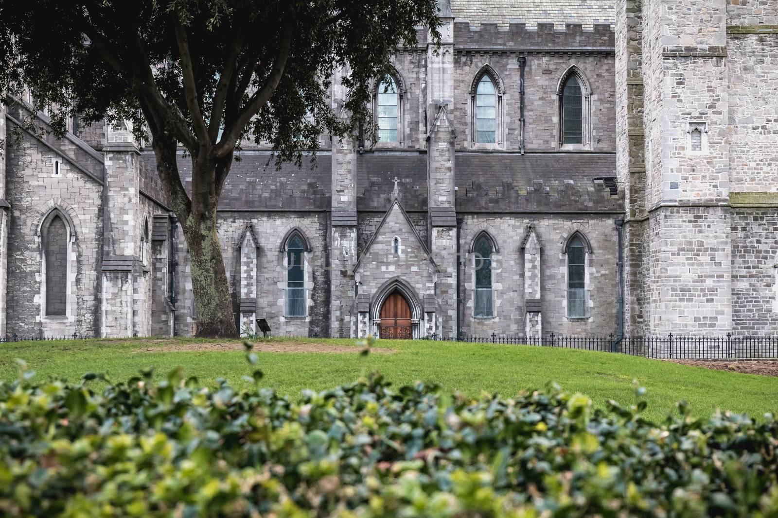 architectural detail of St Patrick's Cathedral, Dublin Ireland.