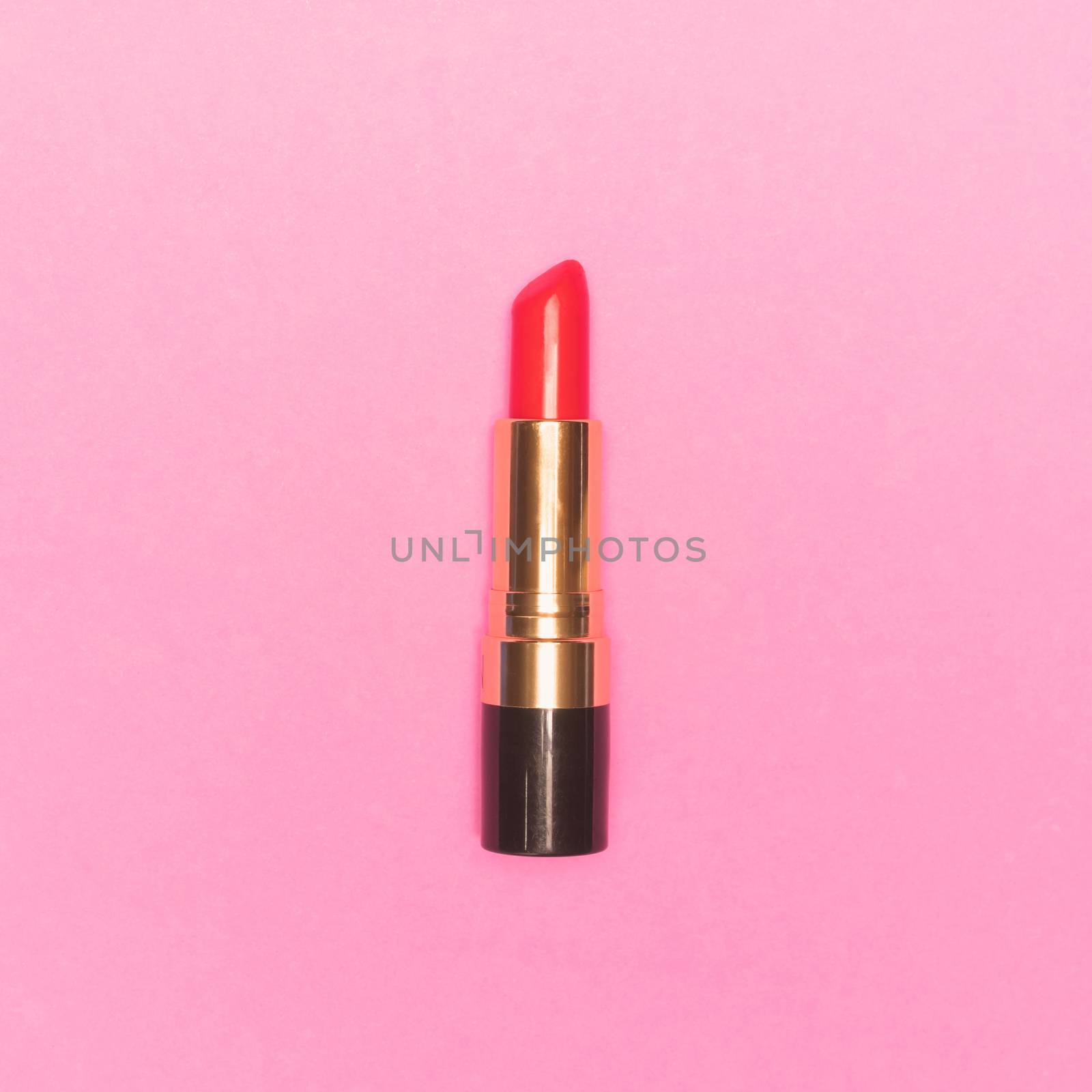Lipstick on pink background.  Makeup and Beauty concept