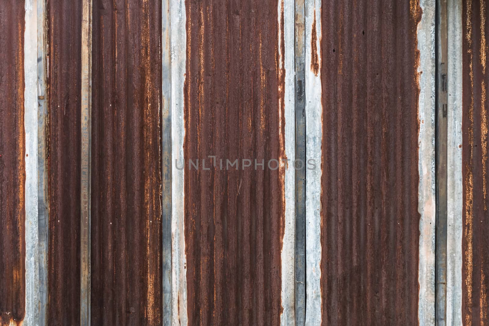 Rusty galvanized iron background