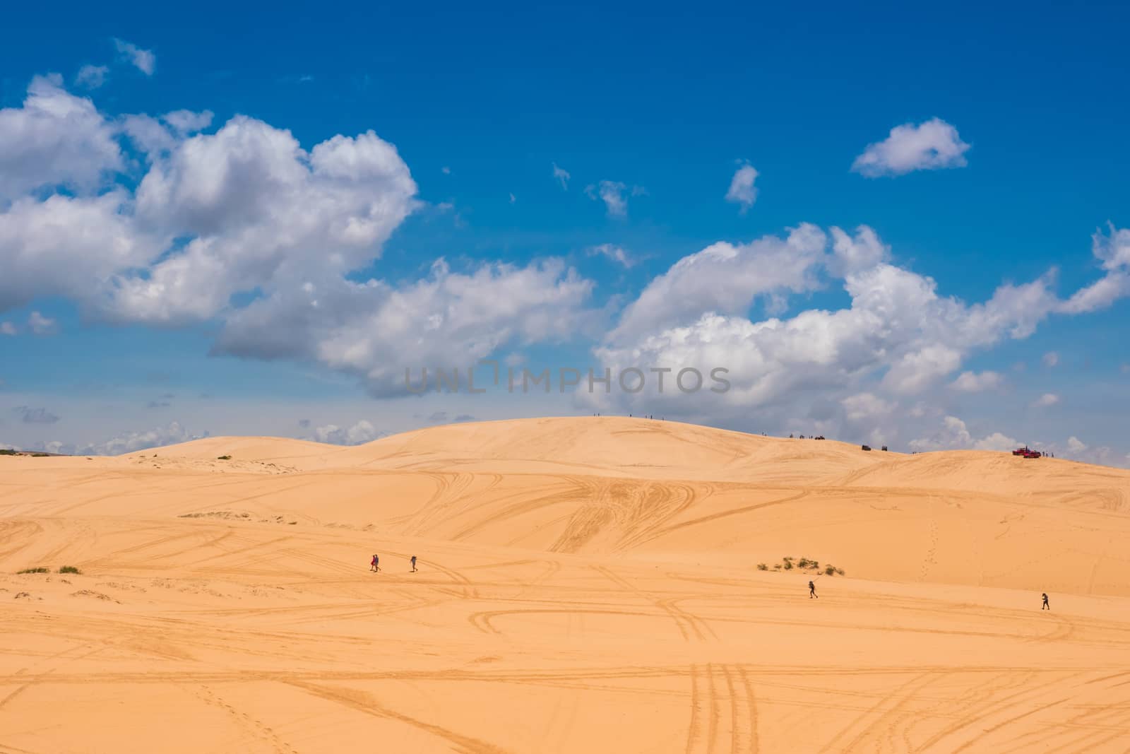 Yellow sand dunes in Mui Ne is a popular tourist destination of Vietnam