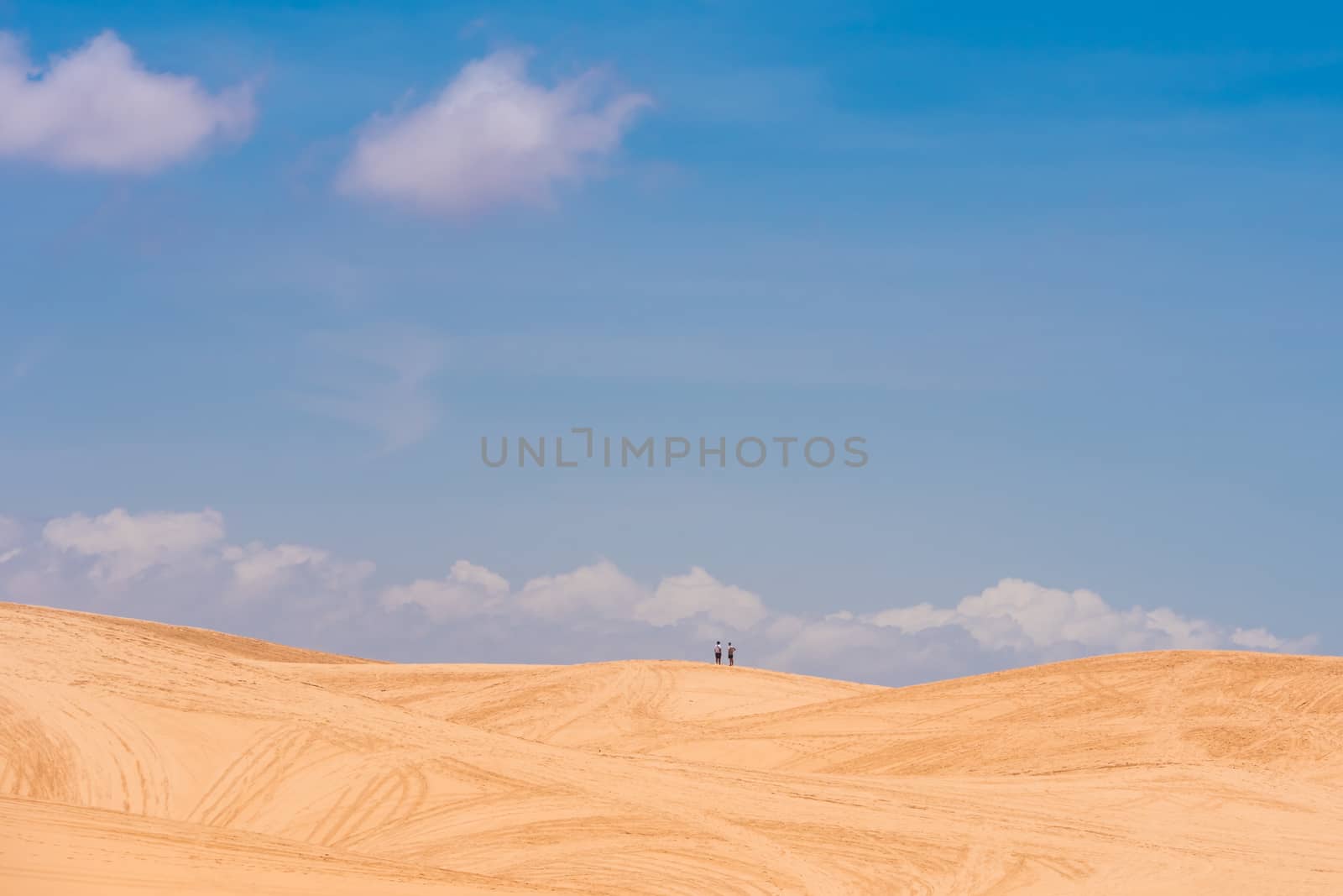 Yellow sand dunes in Mui Ne is a popular tourist destination of Vietnam