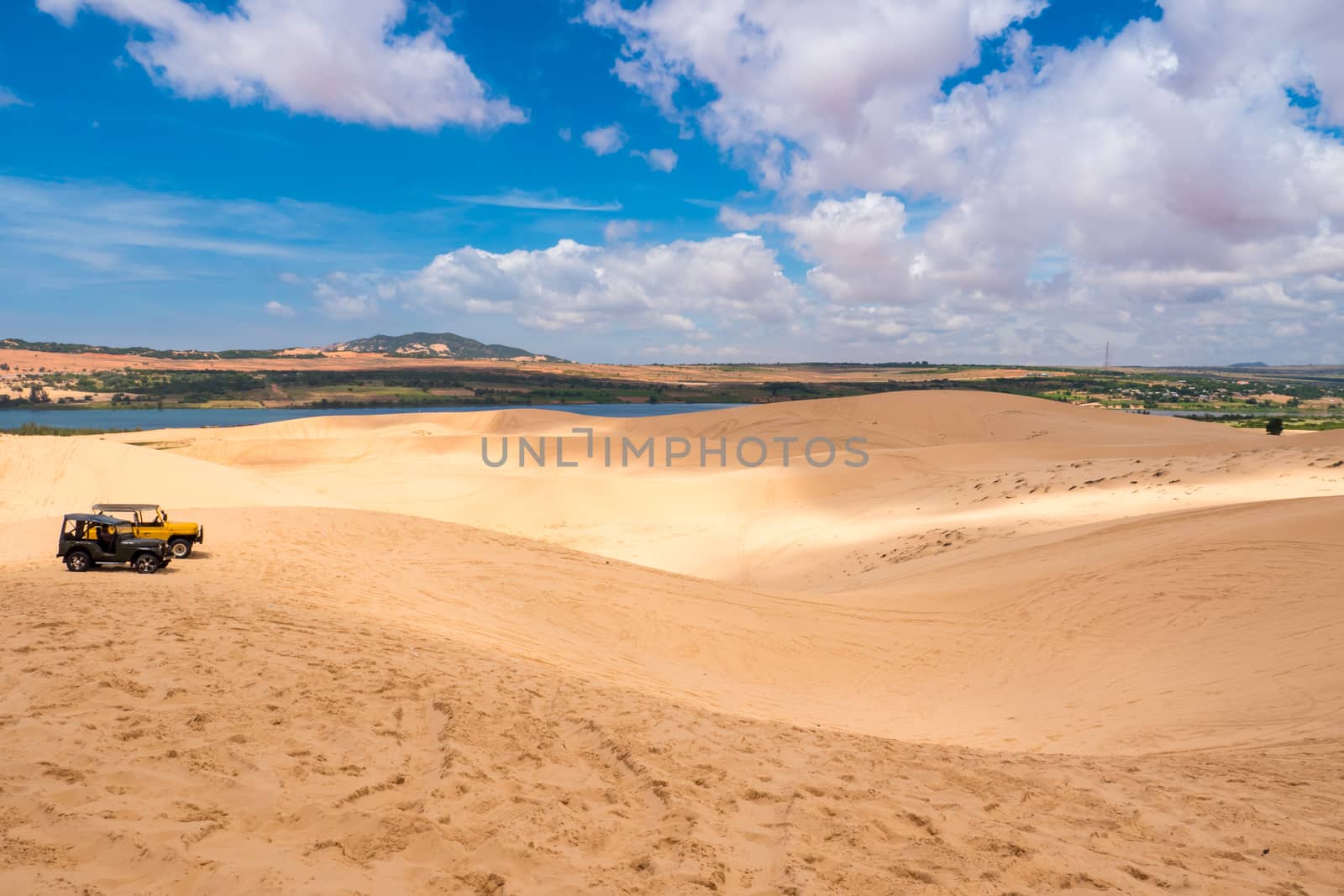 Yellow sand dunes in Mui Ne is a popular tourist destination of Vietnam