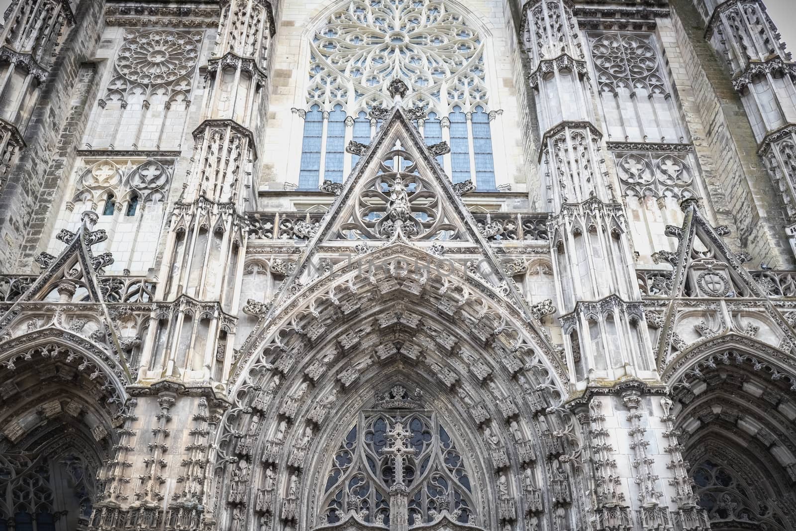 architectural detail of the Roman Catholic cathedral Saint Gatie by AtlanticEUROSTOXX