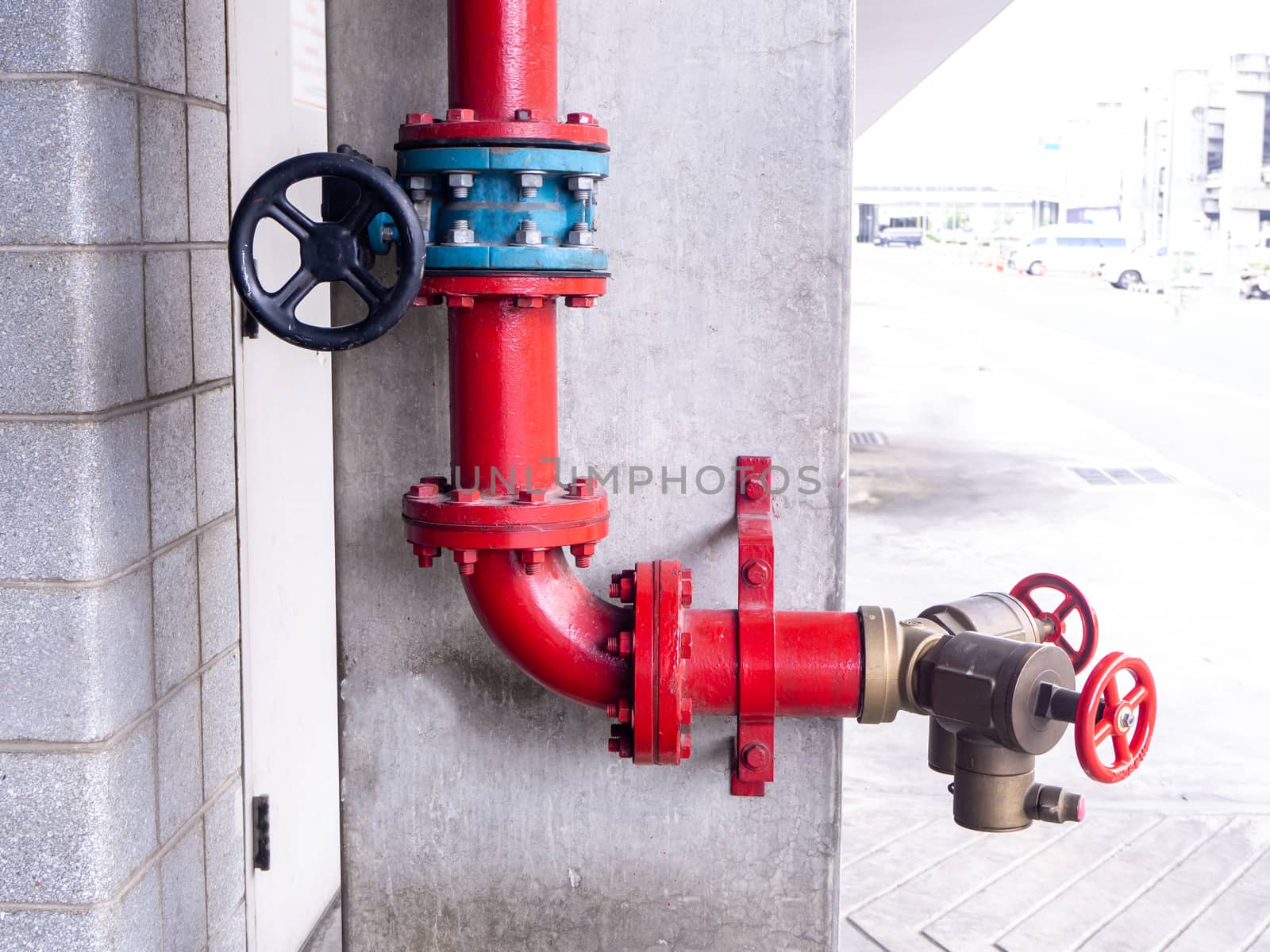 water pipe and fire valve  system control fighting panel by shutterbird