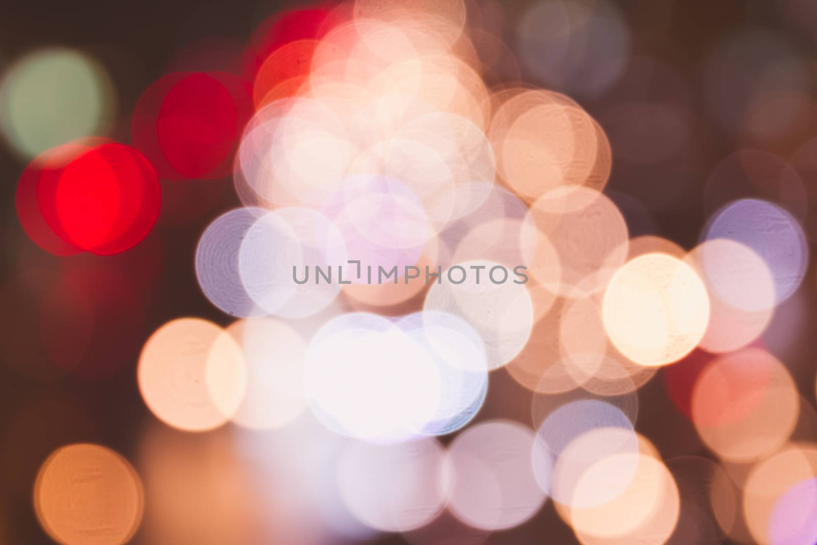 Bokeh light background.Vintage filter effect used. by ronnarong