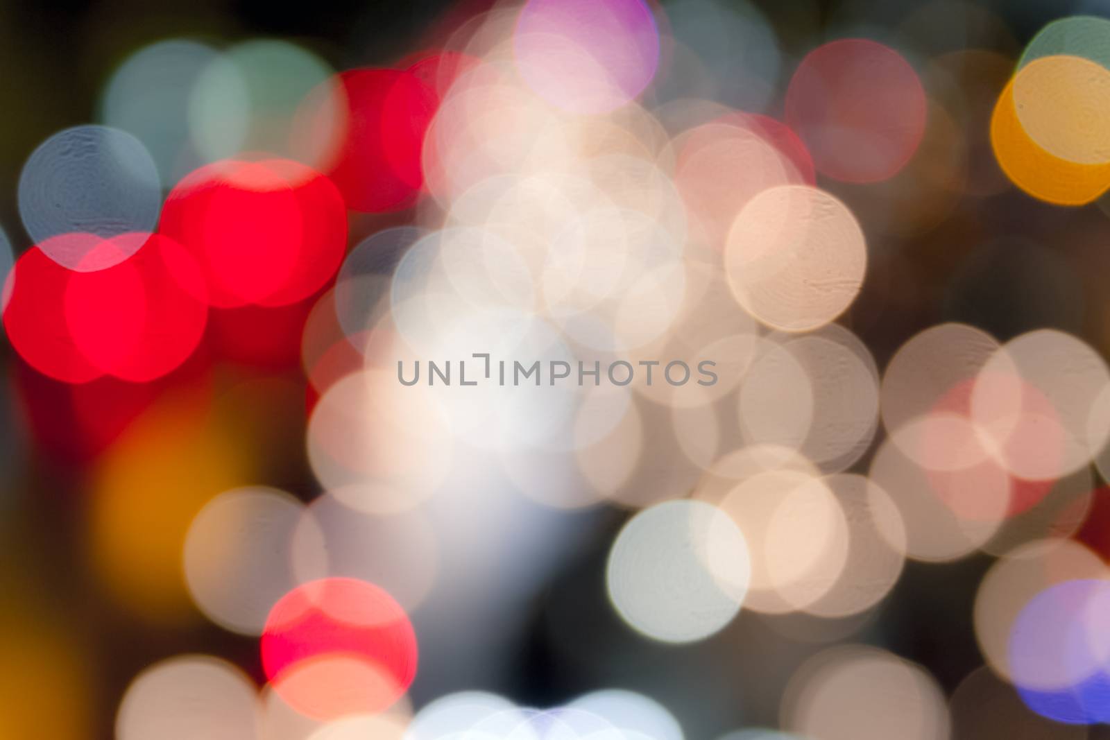 Bokeh light background.Vintage filter effect used. by ronnarong