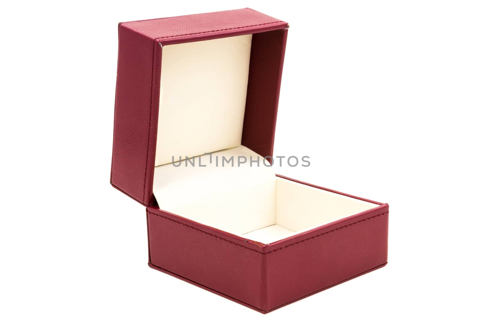 red  gift box isolated on white background