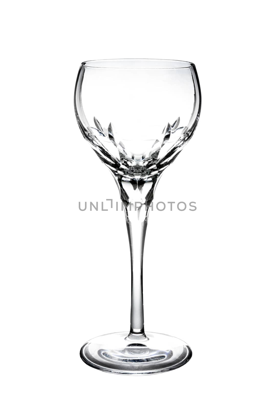 Empty glass isolated on a white background by ronnarong