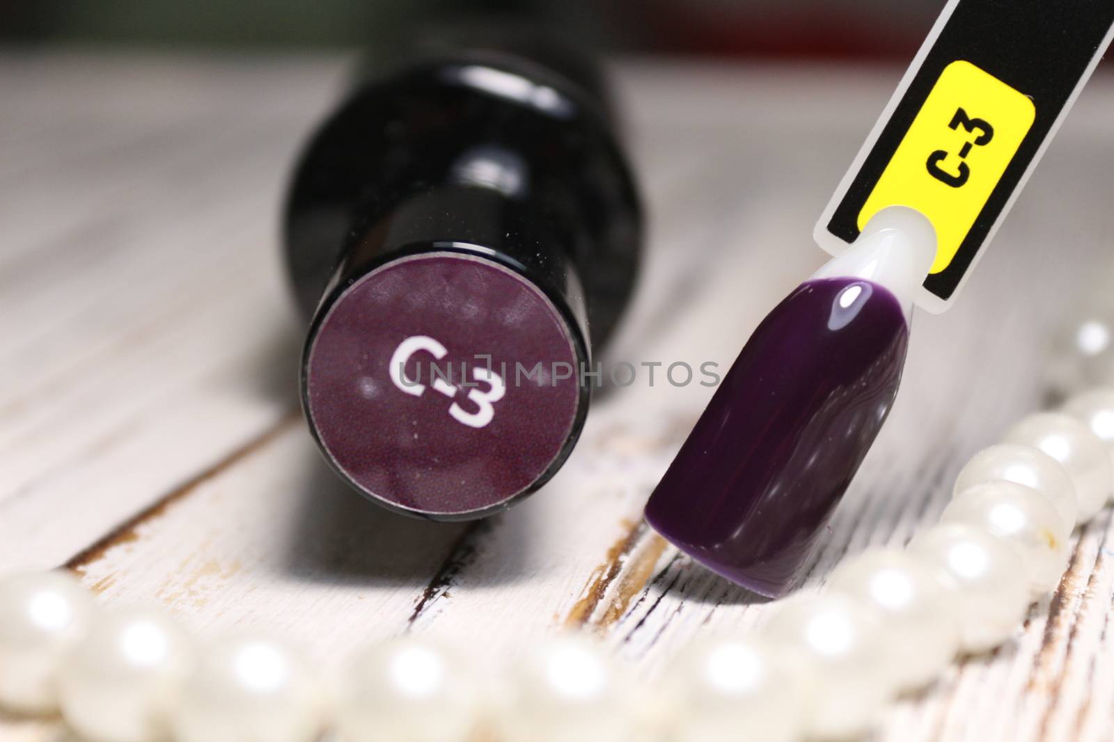 Gel polish. Nail polish in different colors. Tips. by SmirMaxStock