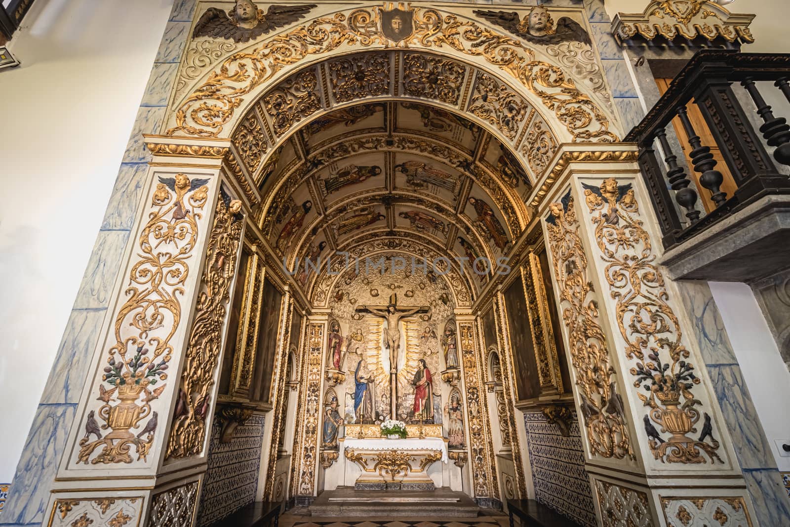 architectural detail of the interior of the Chapel of the Lord o by AtlanticEUROSTOXX