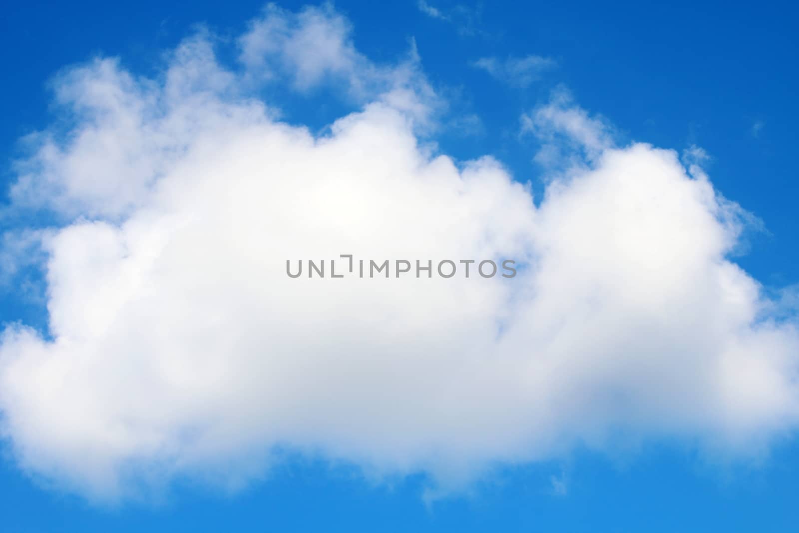 Sky, Big clouds beautiful on sky blue background