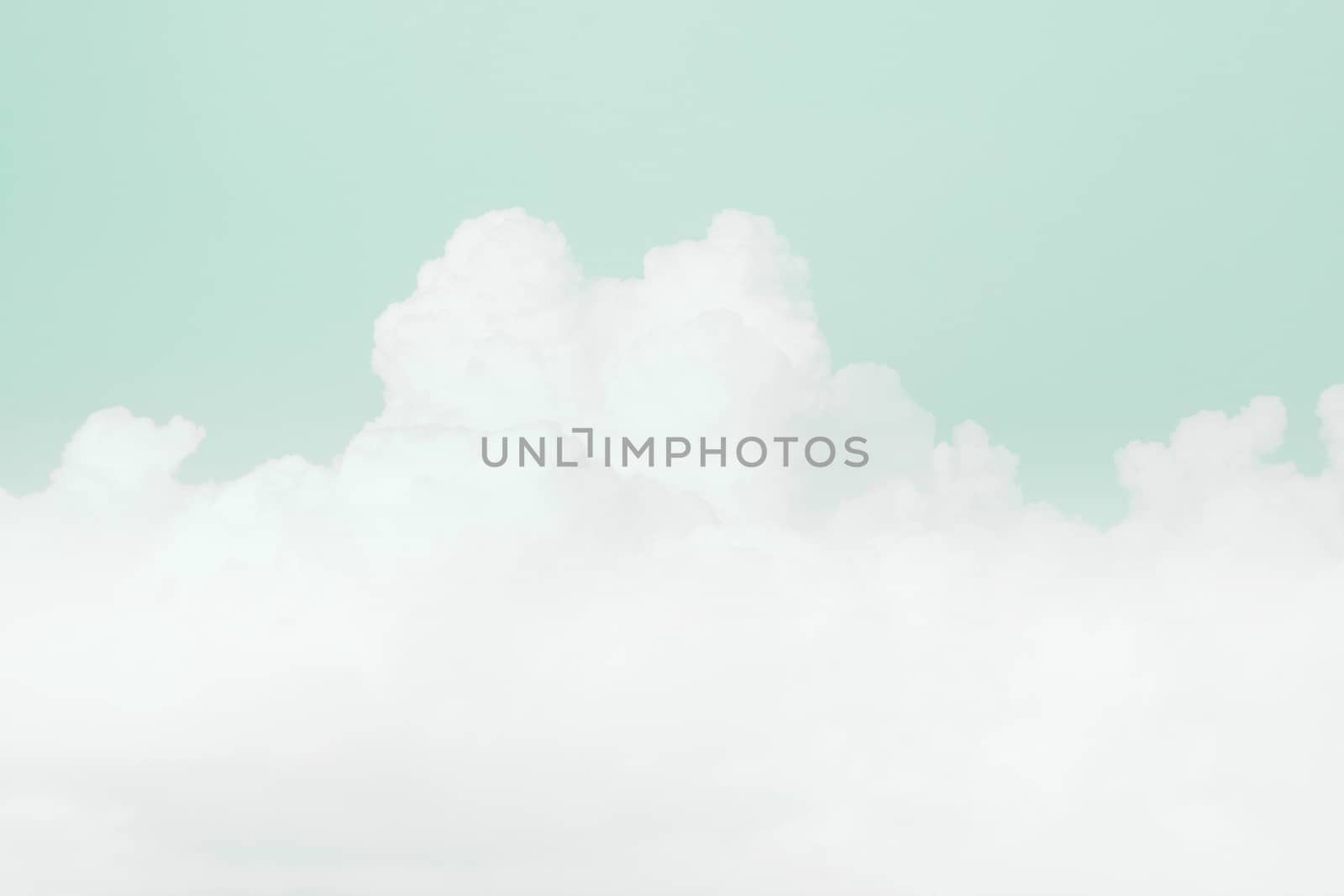 sky soft cloud, sky pastel green color soft background by cgdeaw