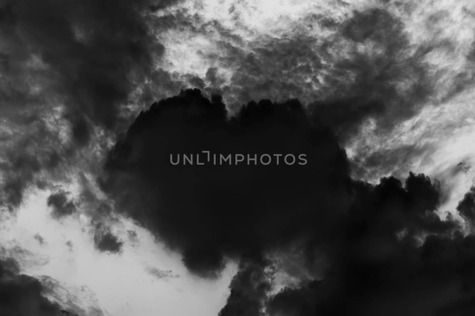 Heart shaped clouds in the dark sky, Valentine Background Black Dark color themes shaped clouds of Heart, Sky clouds in love feel color black background valentine