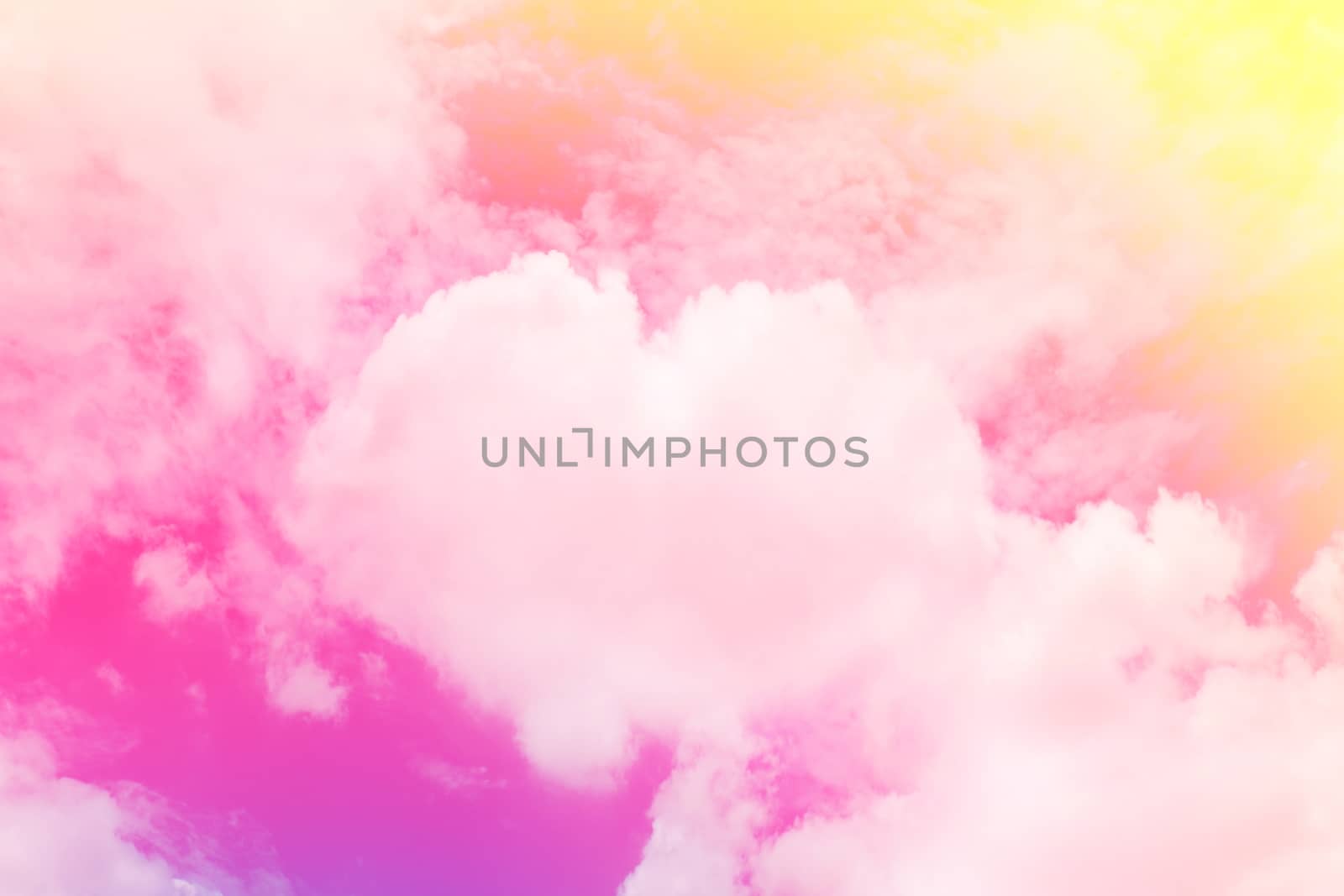 Heart shaped clouds in the pink sky, Valentine Background Pink soft color themes sweet shaped clouds of Heart, Sky clouds in love feel color pink background valentine