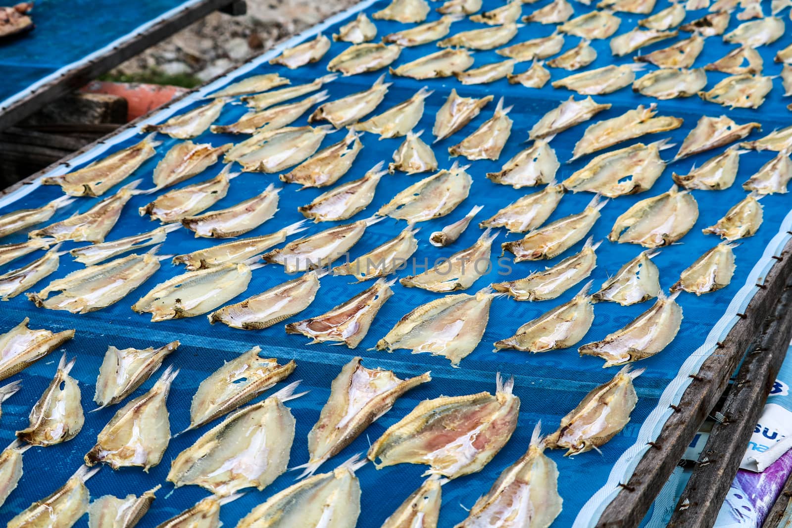 Deep dried fish is a way to preserve. may be risk of infection due to lack of hygiene, Should be cooked before eating