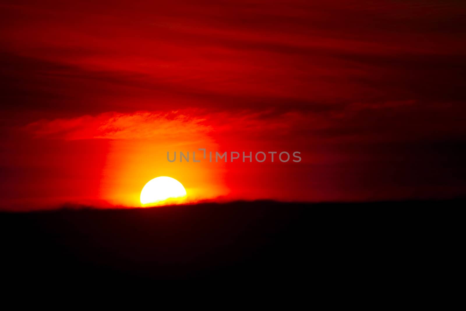 blurred sunset heap cloud in tropical and orange sky soft cloud background