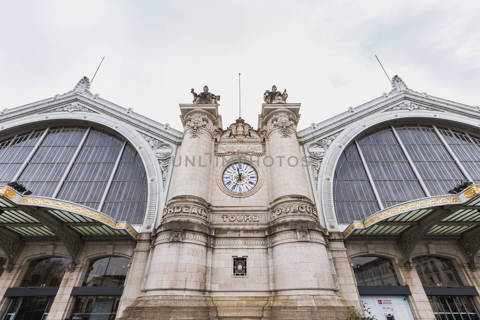 architectural detail of the Tours train station by AtlanticEUROSTOXX