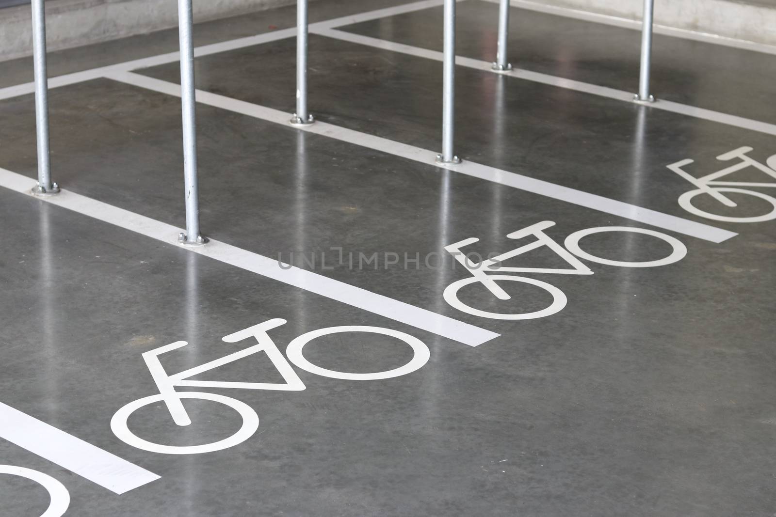 Symbol for bicycle parking. Parking for bicycles. Bicycle parking lot.