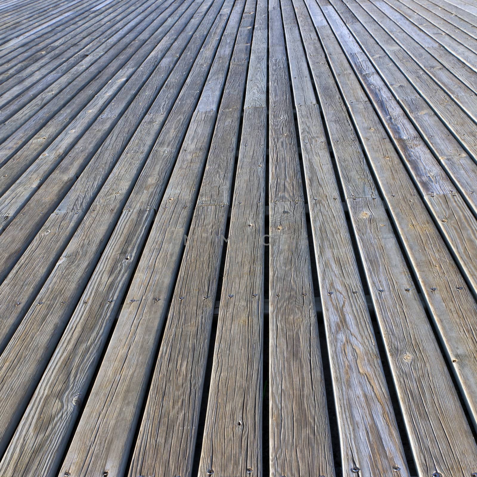 hardwood old plank wooden floor perspective by Vladyslav