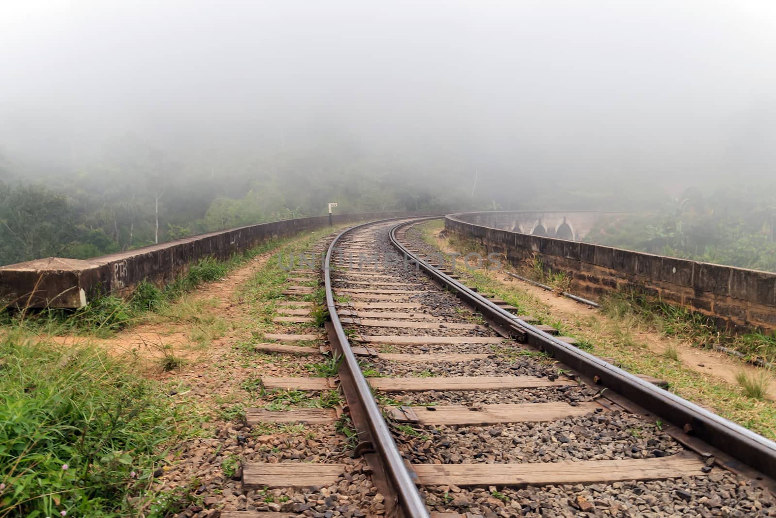 Beautiful panoramic Sri Lanka Railway