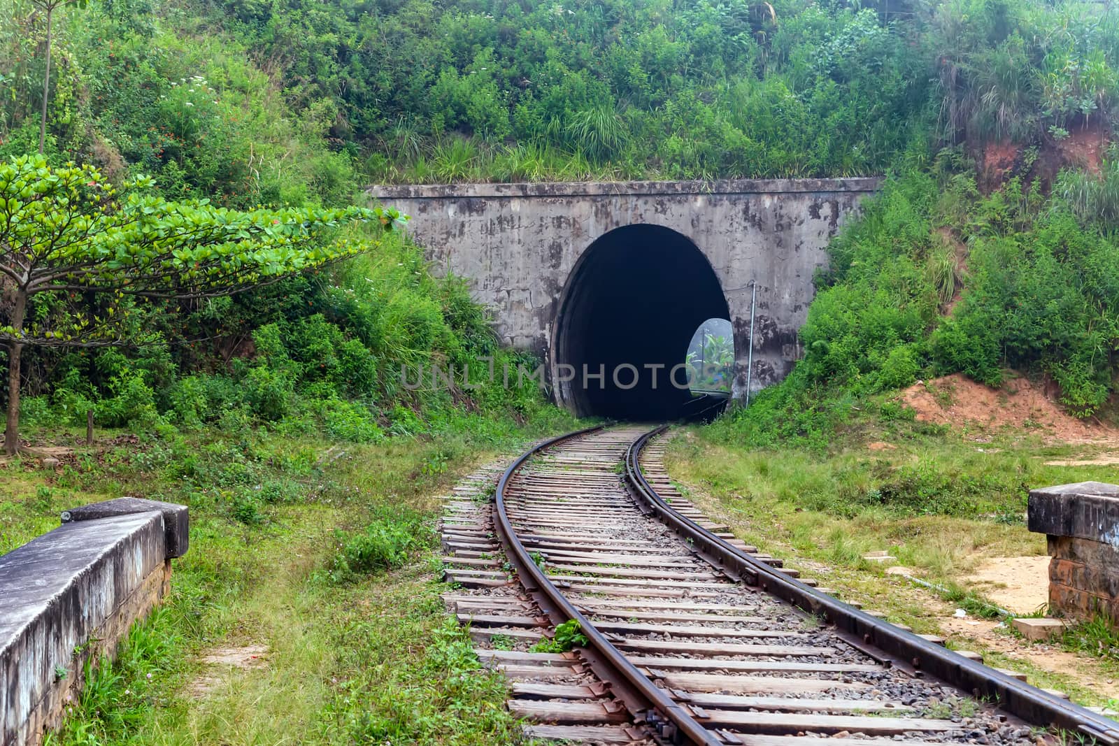 Tunnel railway - tunnel railway line of Ceylon Sri Lanka