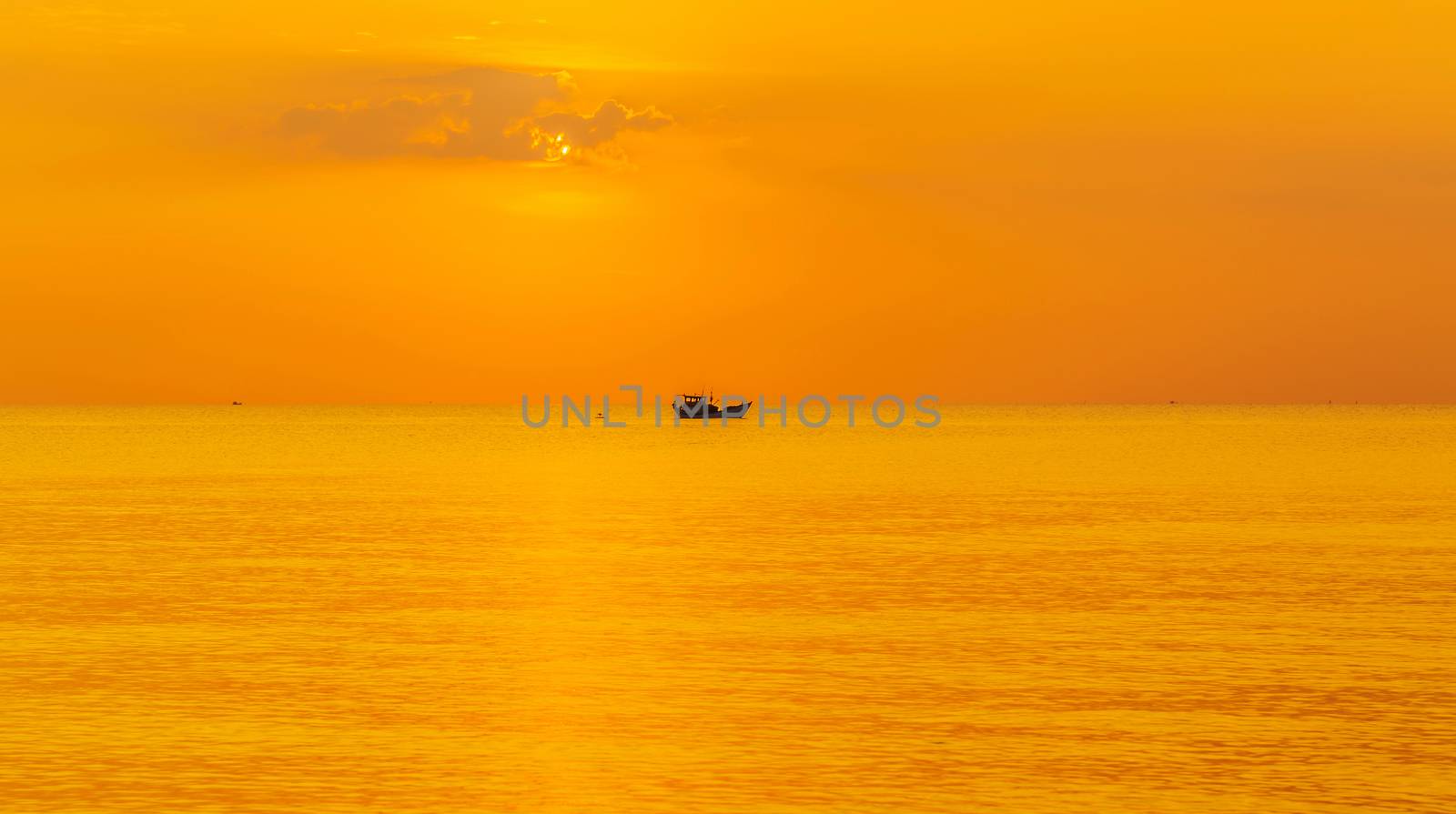Sky background Sunset on the sea
