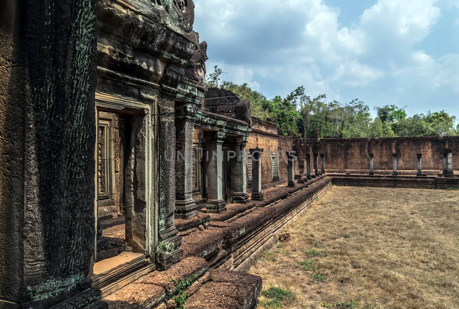 Majestic Banteay Srey Temple intricate carvings that can be seen in the Angkor Wat region Cambodia