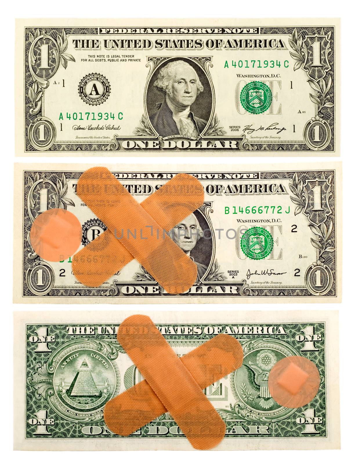 Quarantine treatment concept of coronavrius epidemic dollar bill finance currency Therapy