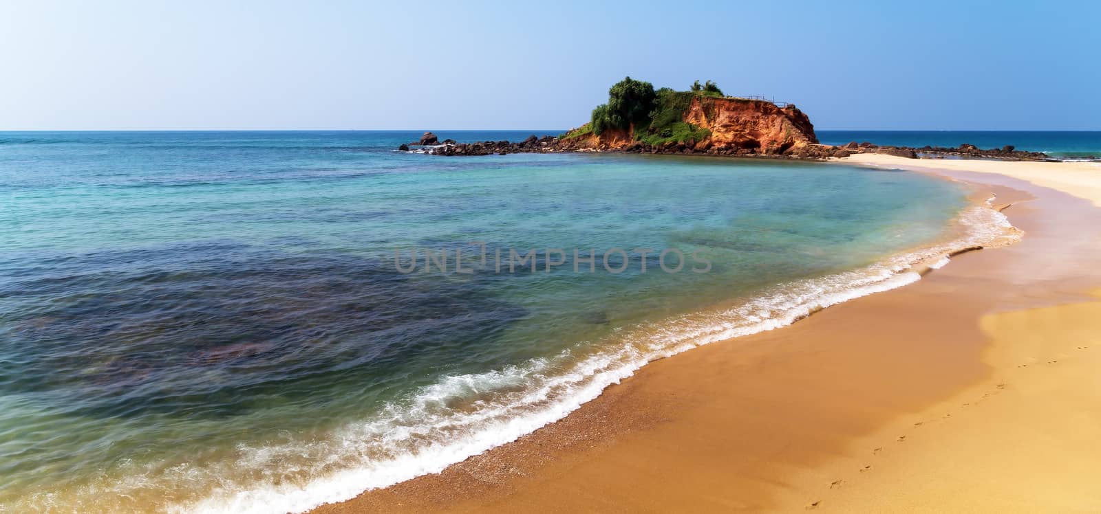 Island Parrot Rock Mirissa beach Indian ocean Sri Lanka