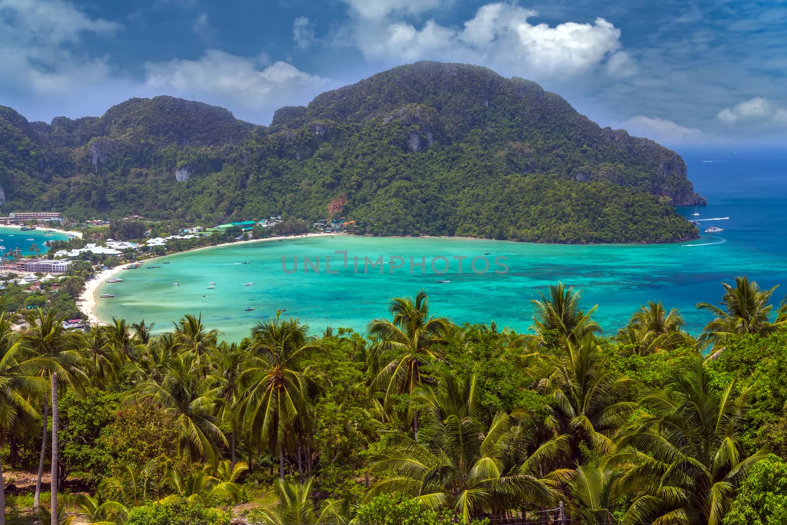 Koh Phi Phi Don in andaman sea, Phuket, Krabi, South of Thailand.