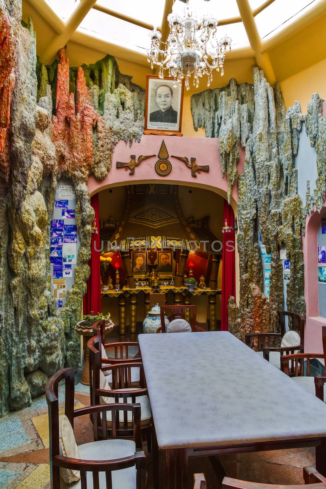 DA LAT CITY, VIETNAM - January 28, 2015: Hang Nga Guesthouse, popularly known as the design Interior and Exterior Crazy House on January 28, 2015, in Dalat, Vietnam.