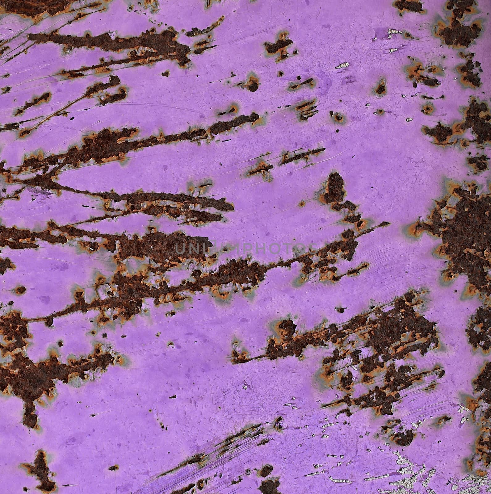 Detailed close up surface of rusty metal and steel with lots of corrosion in high resolution.