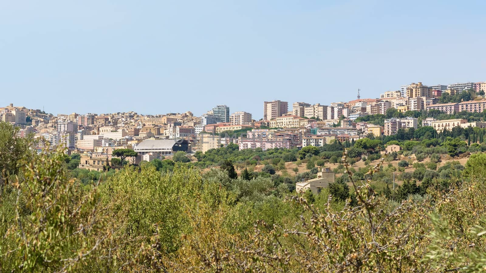 Panoramic view of Agrigento city on Sicily by mkos83