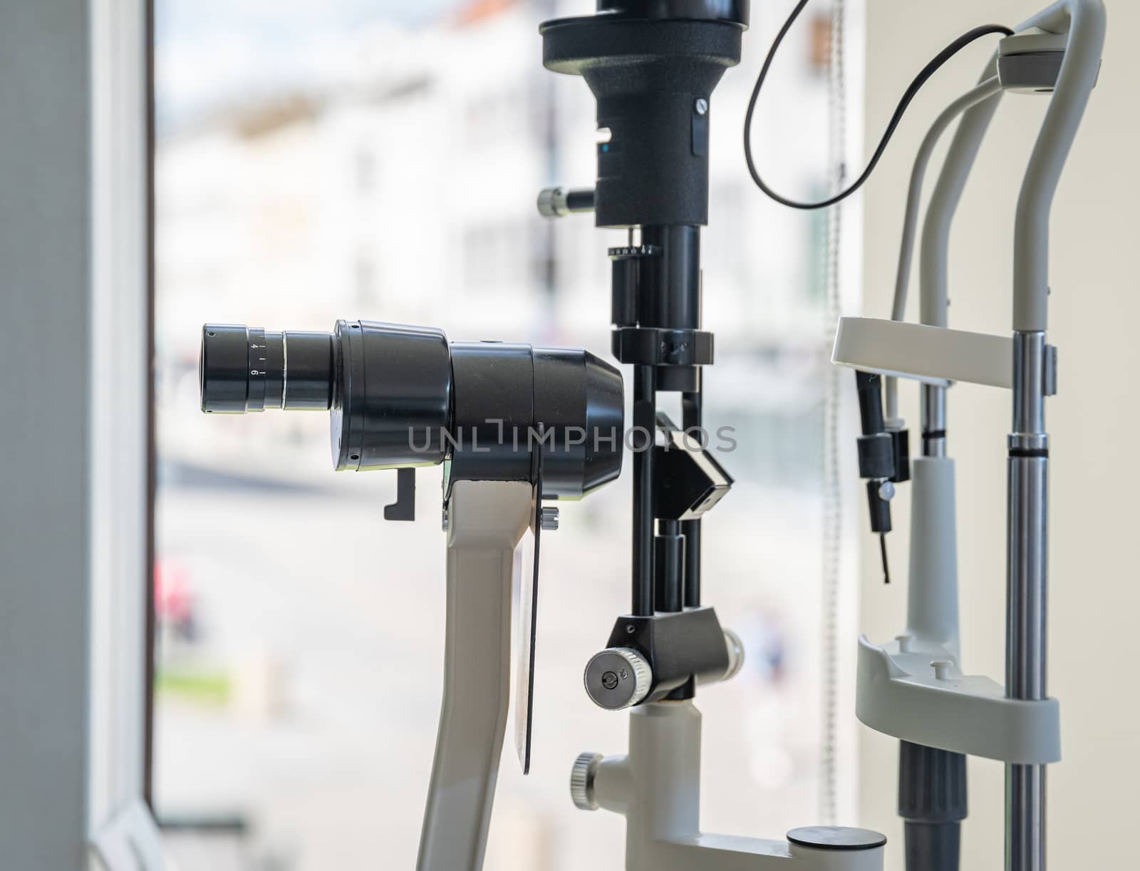 microscope for eye examination in hospital