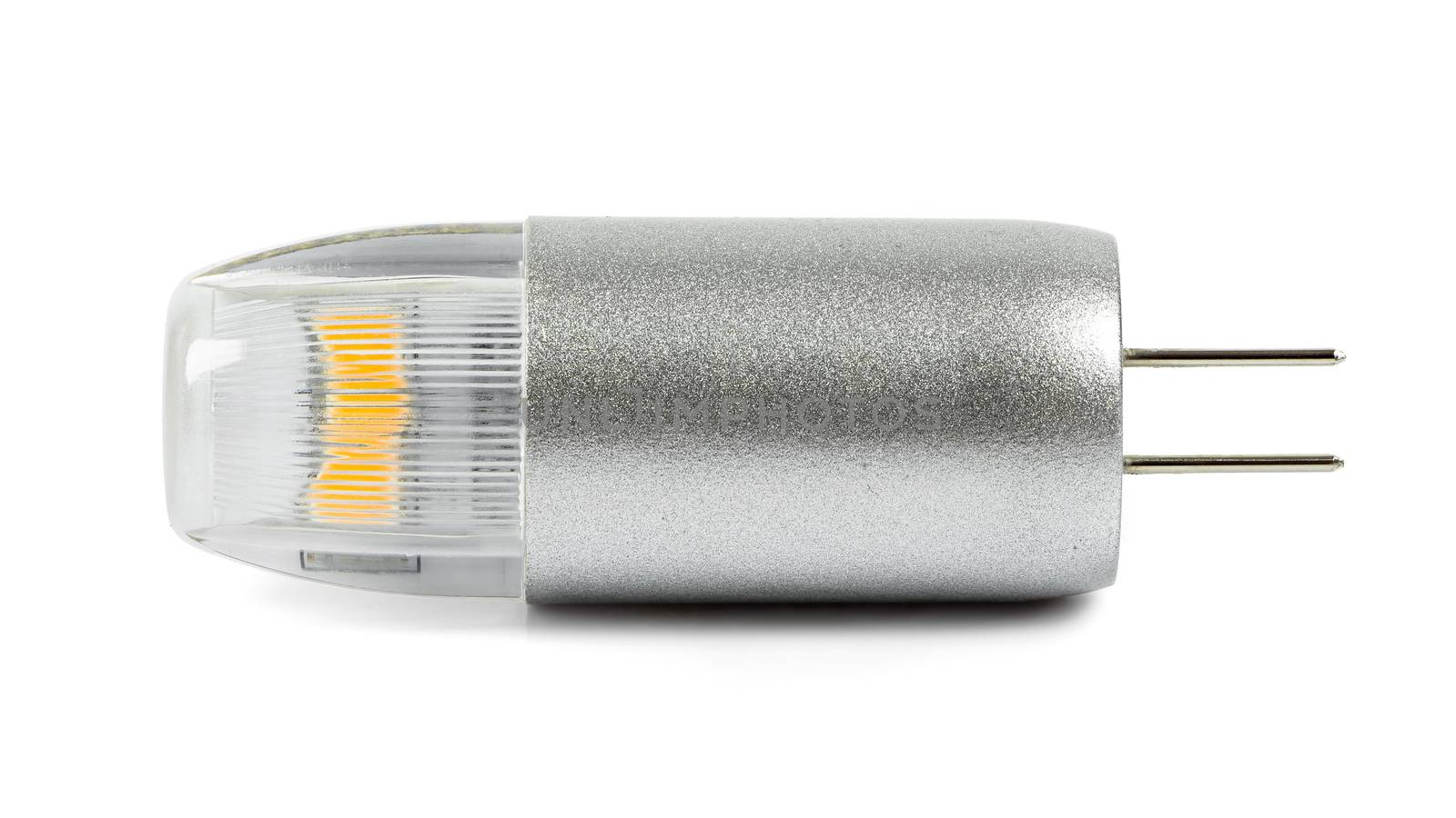 Modern G4 led bulb on white background by mkos83