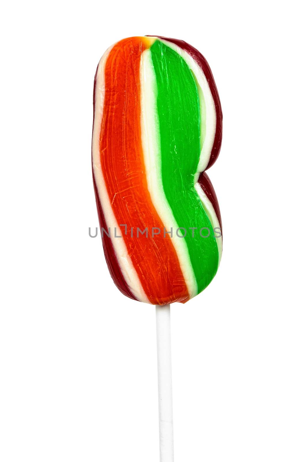 Colorful lollipop on white background by mkos83
