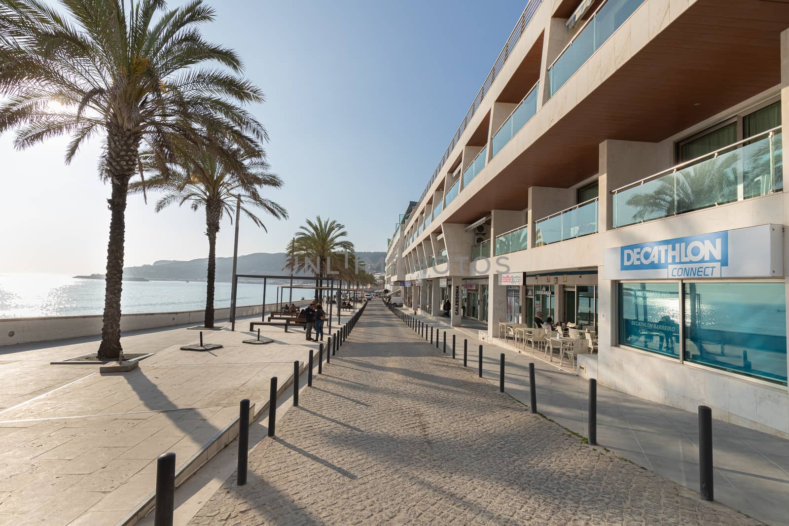 View of the city center of Sesimbra by the sea by AtlanticEUROSTOXX