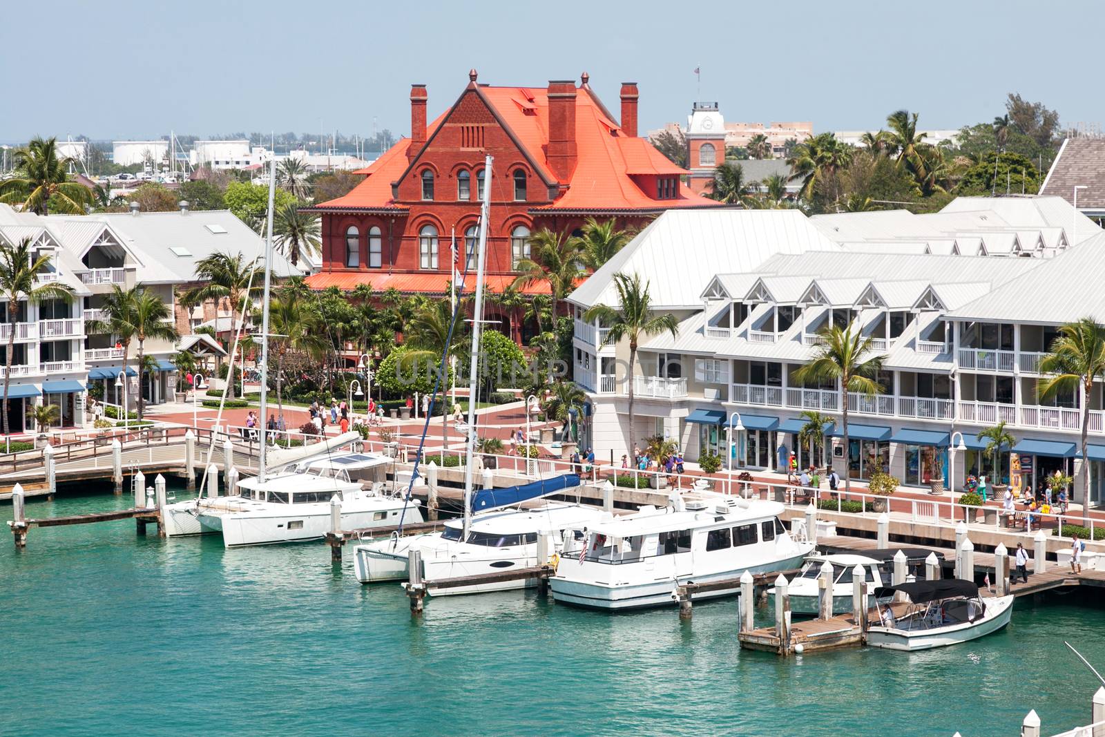 A view of Key West from a cruise ship