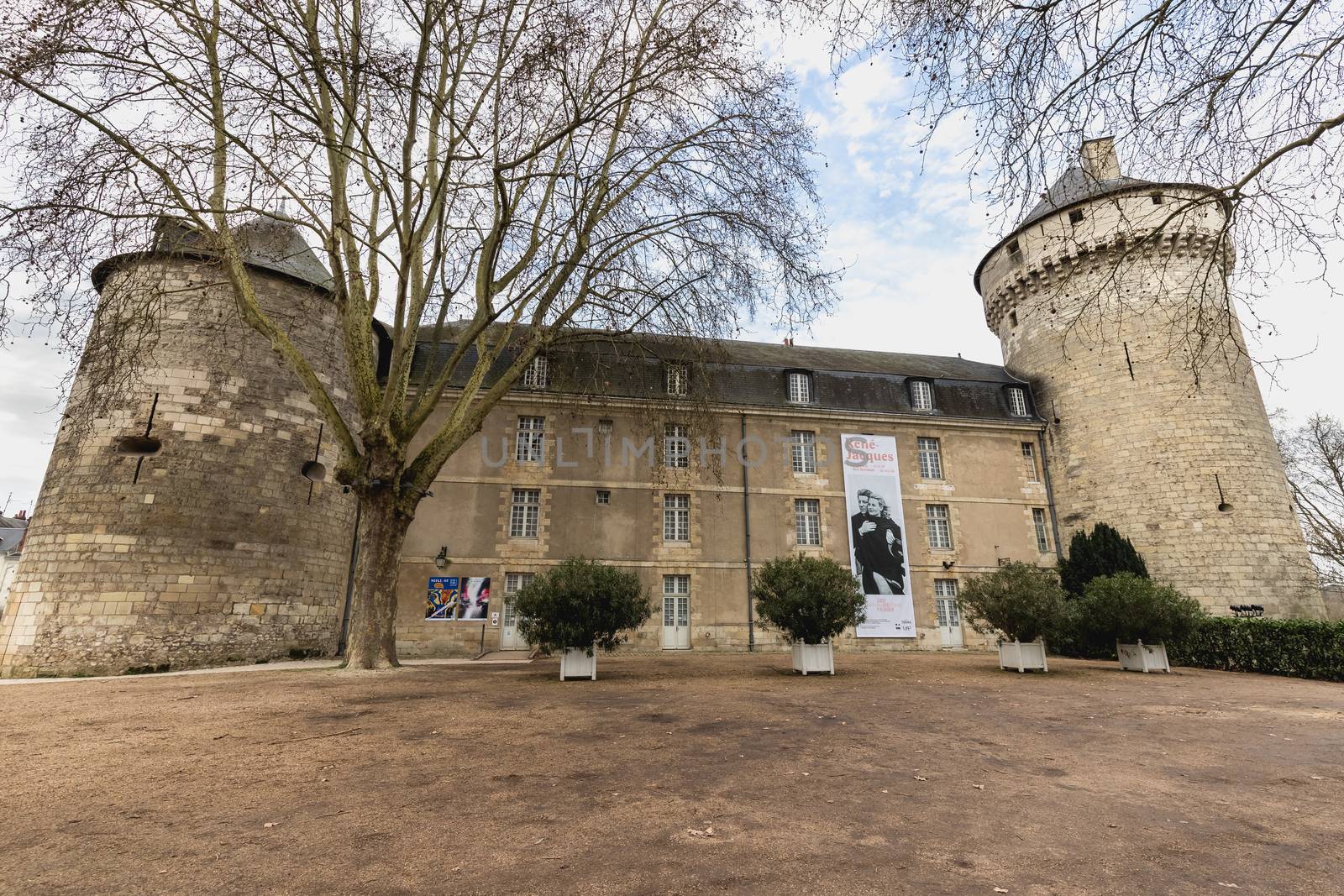 architectural detail of the Château de Tours, France by AtlanticEUROSTOXX