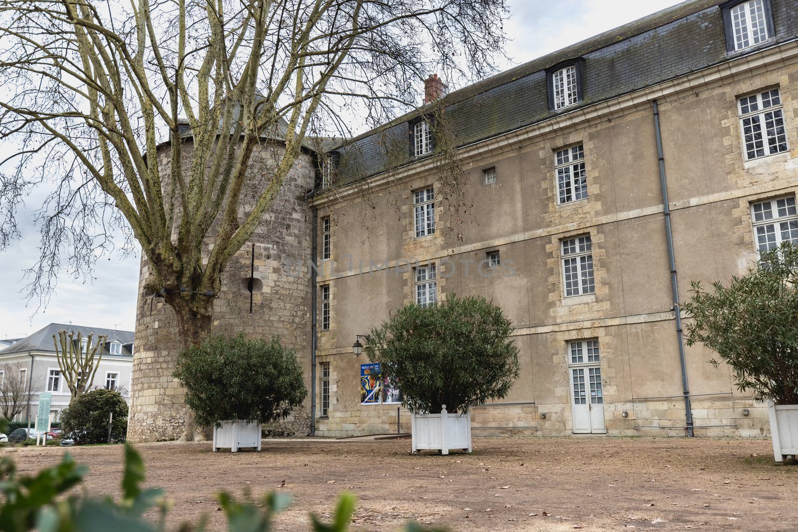 architectural detail of the Château de Tours, France by AtlanticEUROSTOXX