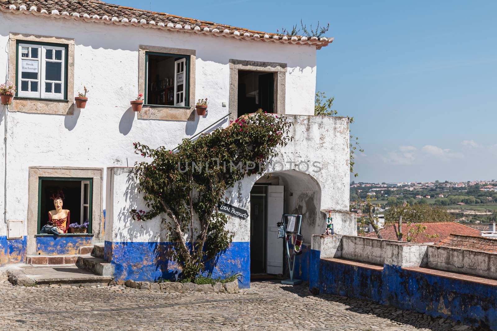 Souvenir shop at the entrance of obidos, Portugal by AtlanticEUROSTOXX