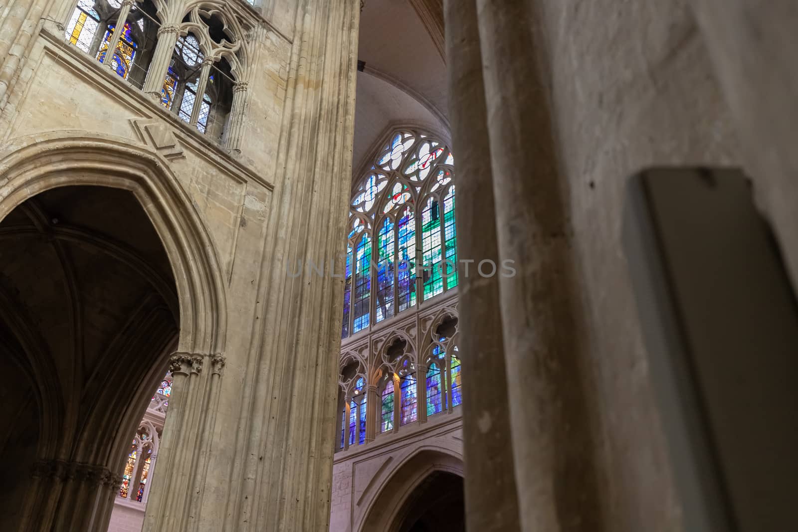 detail of the interior, works and stained glass of the Roman Cat by AtlanticEUROSTOXX