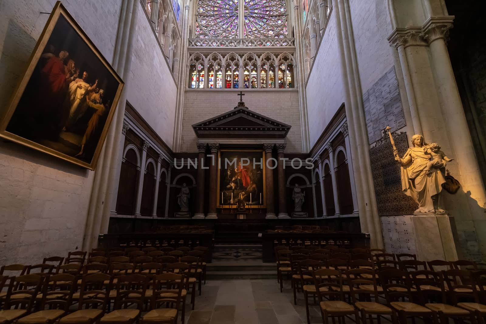 detail of the interior, works and stained glass of the Roman Cat by AtlanticEUROSTOXX