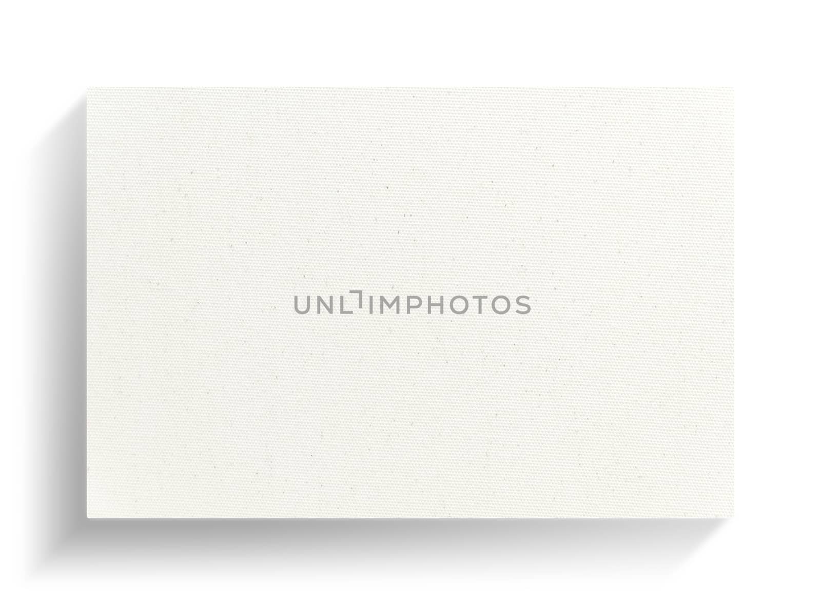 White canvas frame on white background with soft shadow.