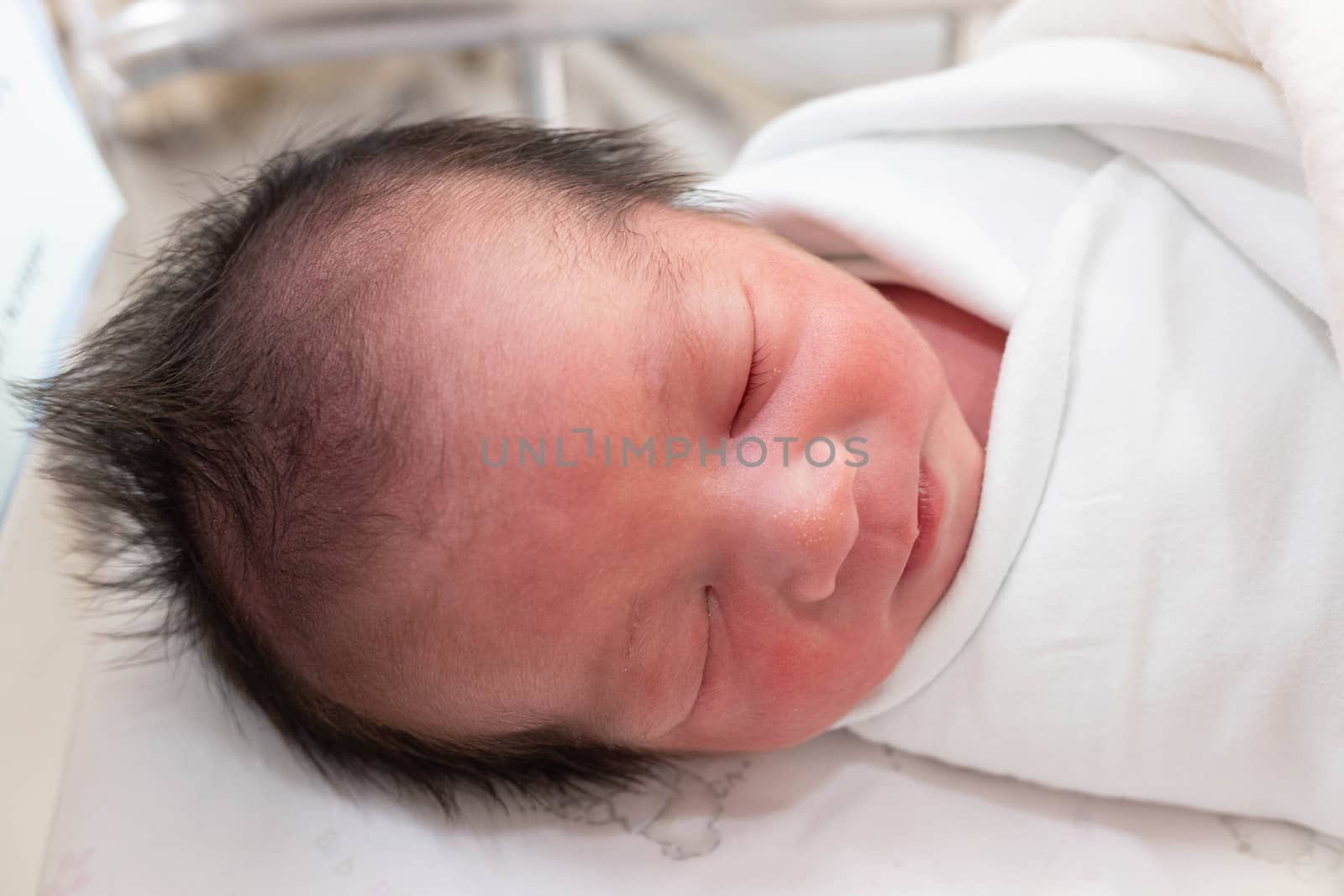 Sleeping New Born Baby in The Hospital by Bonn2210