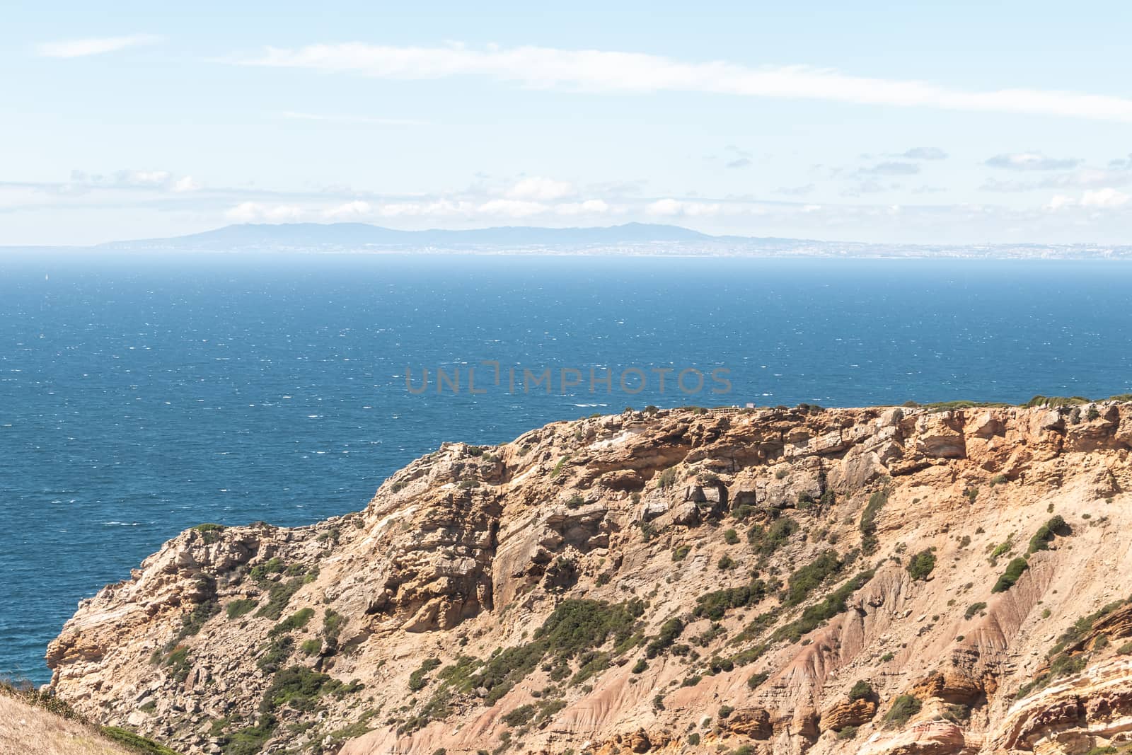 sea view from the cliffs of Cape Espichel near Sesimbra, Portugal