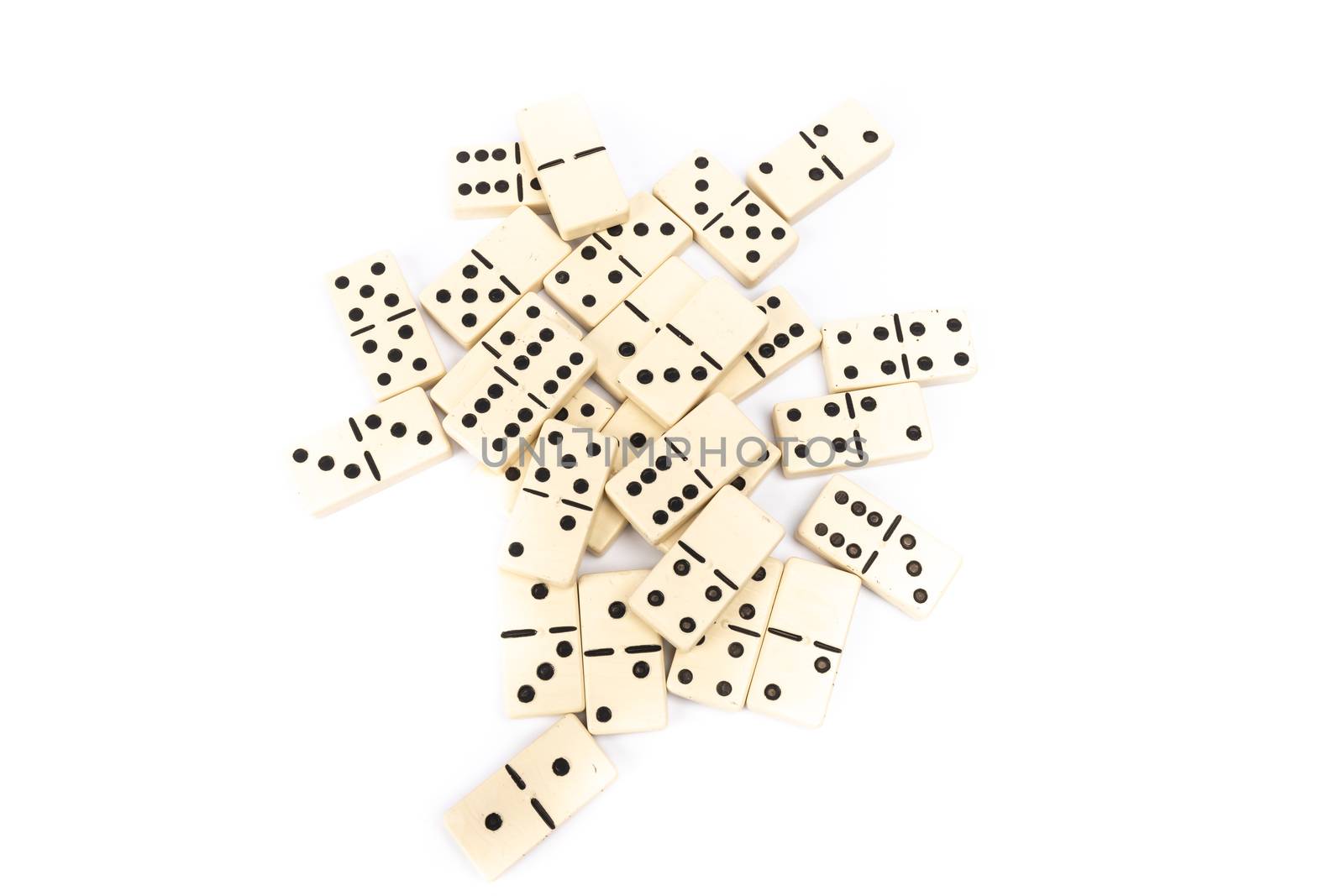 game dominoes rectangular bottom plastic range of the white back by AtlanticEUROSTOXX