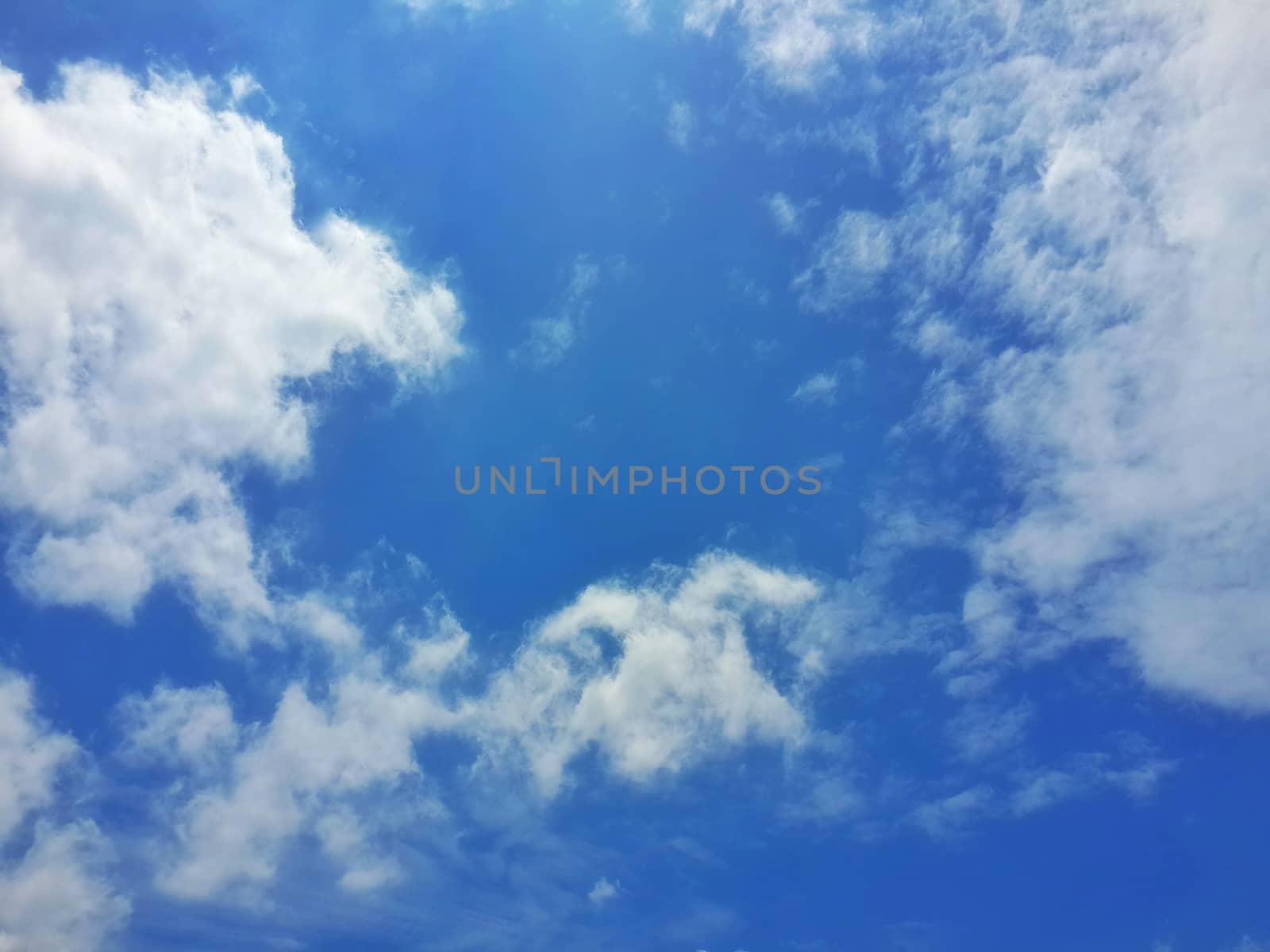 white cloud on sky blue beautiful background