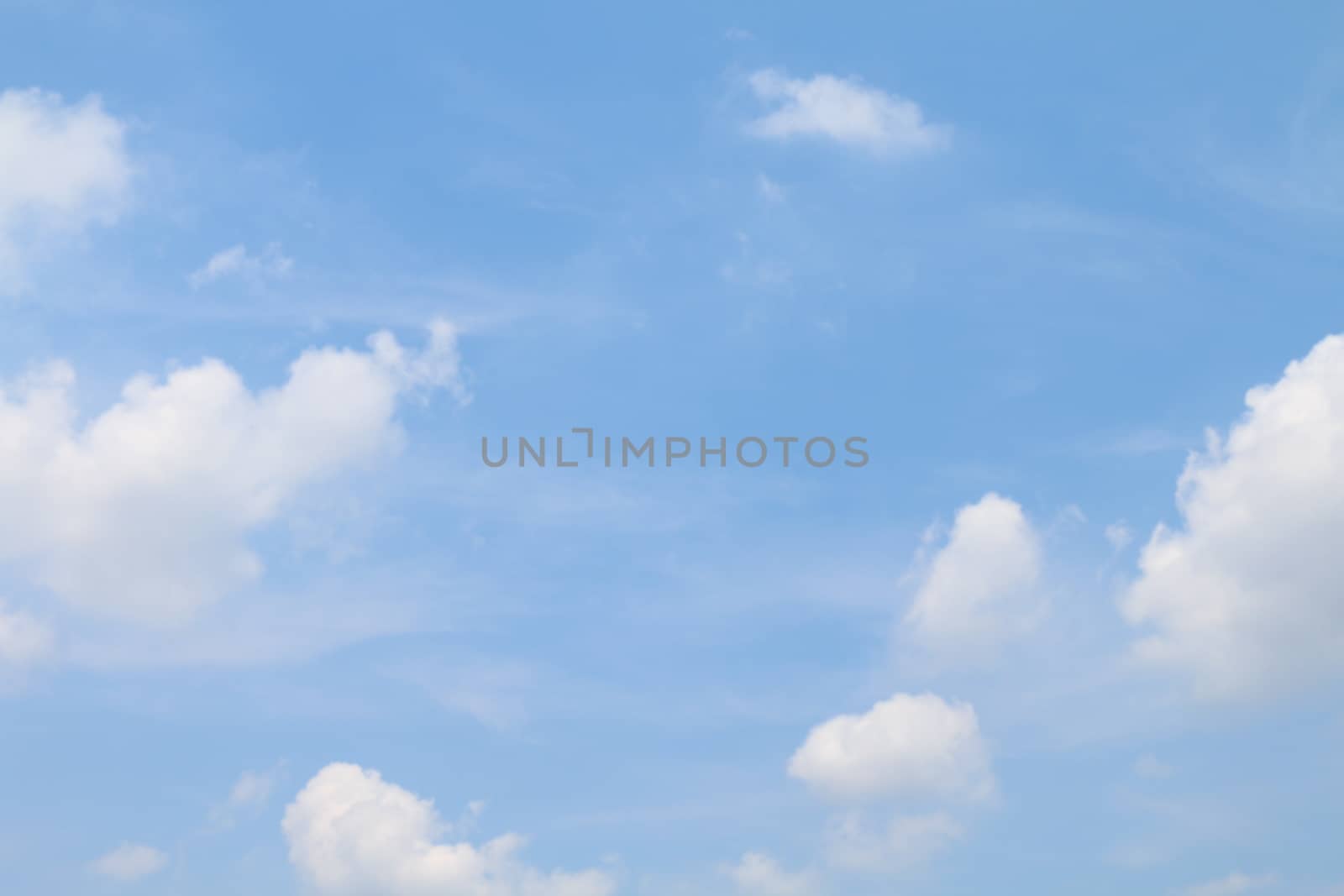 Soft Blue Sky Clear, Beautiful blue white sky fluffy clouds